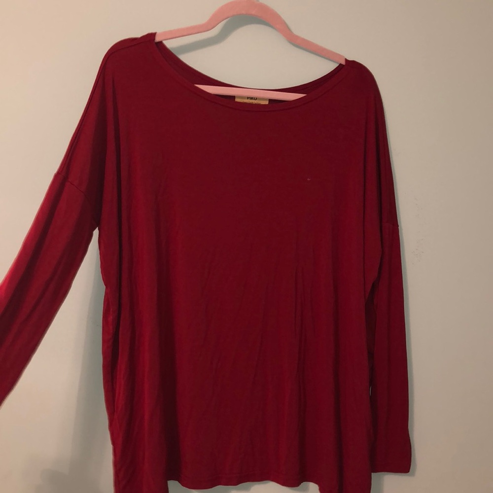Maroon Piko Shirt